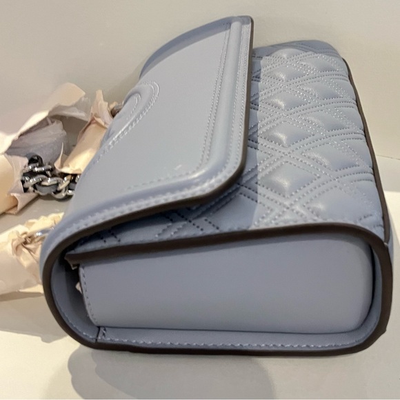 Tory Burch Fleming Convertible Shoulder Bag Cloud Blue Brand New With Tags BNWT - Picture 5 of 11